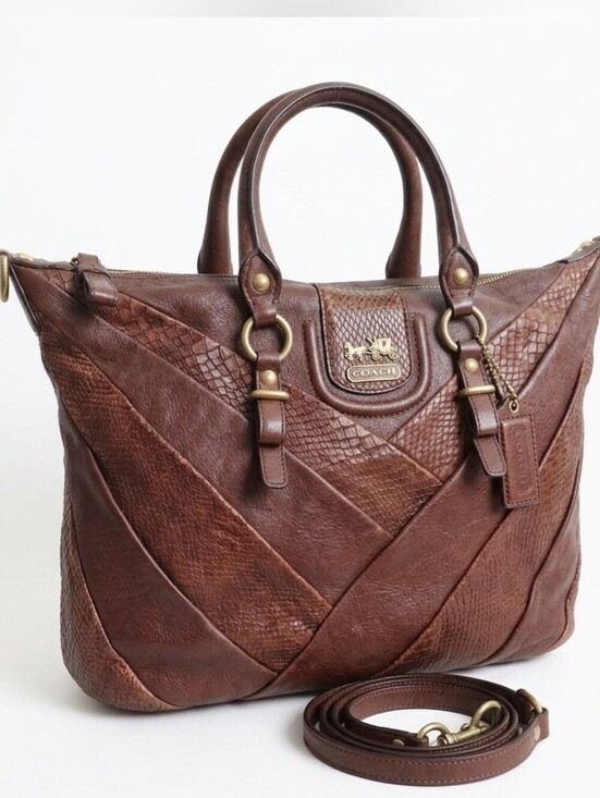 Coach Handbags - Coach Peyton Exotic Patchwork Leather JordanF21919  Satchel / Carryall